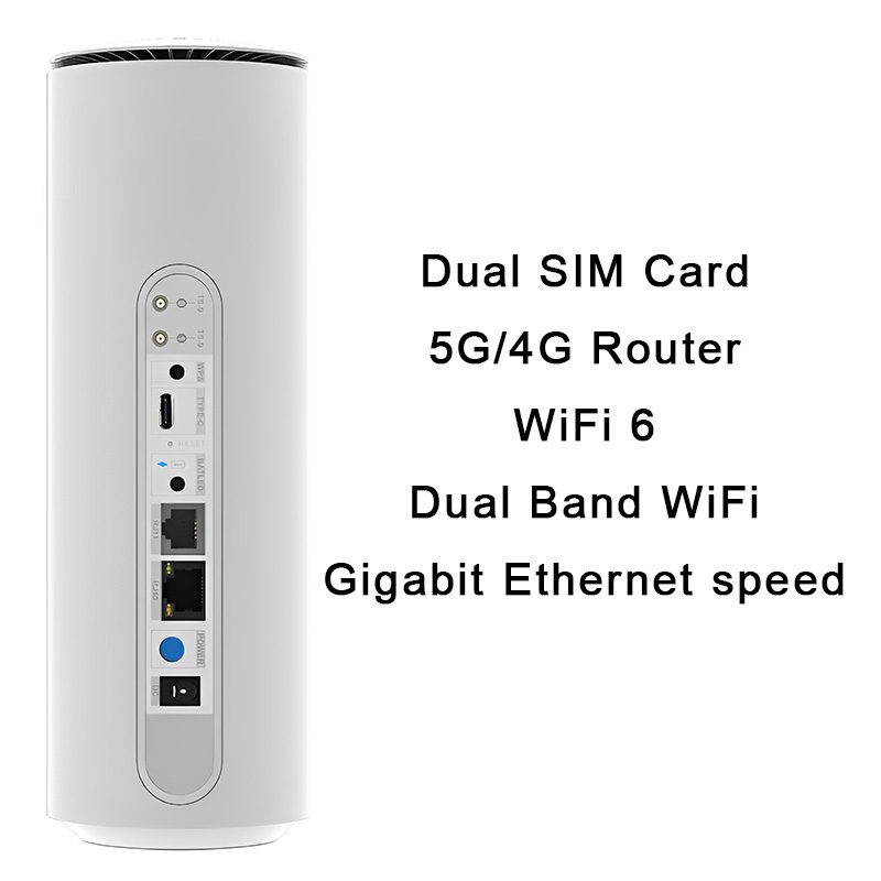 Gigabit Wireless Unlocked Users Rj45 Indoor 4G Lte 5G Cpe Wifi Router With Dual Sim Card Slot Wifi 6 For Home Network