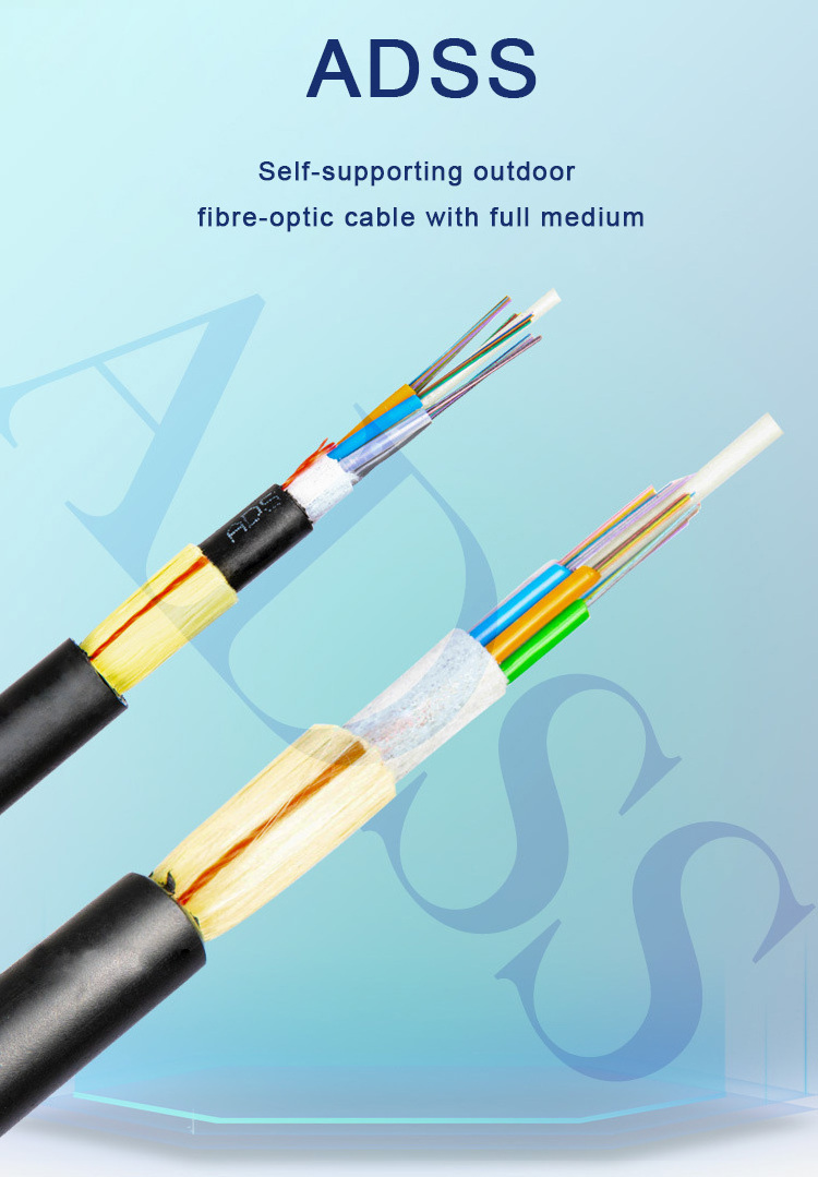 PIOGOODS Fiber Optic Cablefiber Optic Cable Adss 12 Threads 16 Core Fiber Optic Cable Price