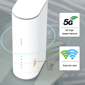 Gigabit Wireless Unlocked Users Rj45 Indoor 4G Lte 5G Cpe Wifi Router With Dual Sim Card Slot Wifi 6 For Home Network