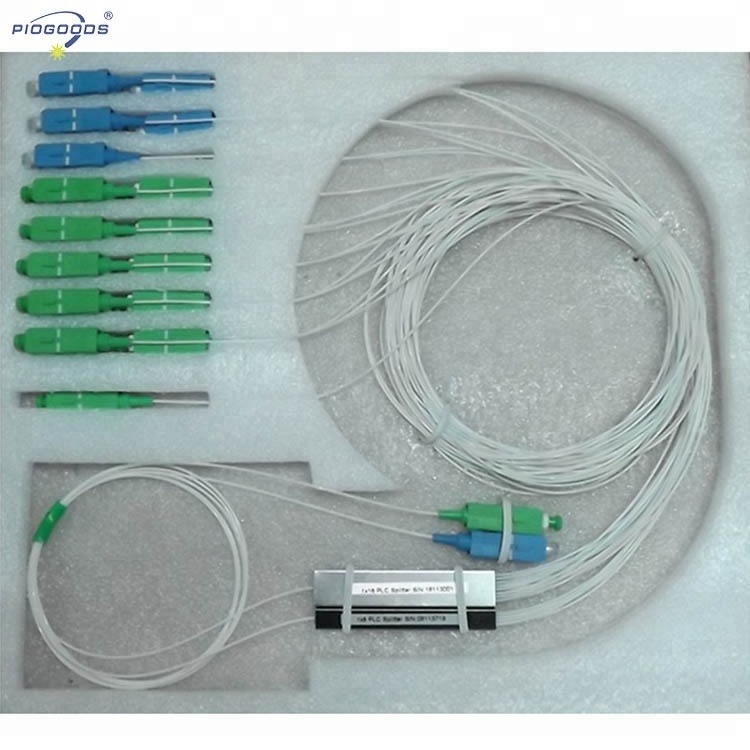 1x32 PLC optical fiber splitter/coupler with SC connectors