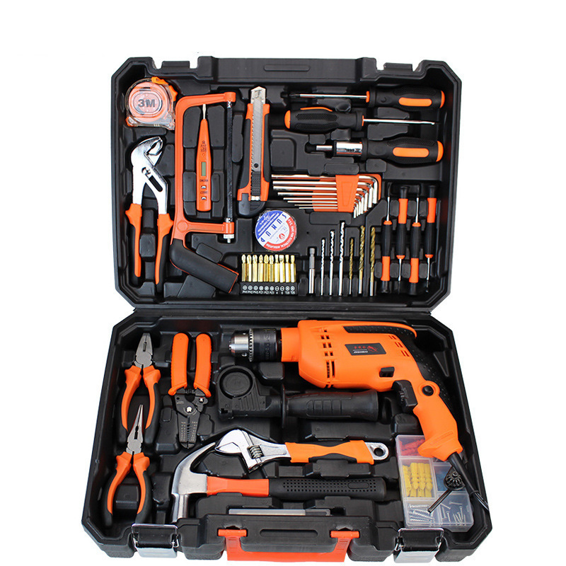 Home Power Tools Kits Combination Screwdriver Toolbox Household Repair Toolkit  Electric Drill Sets Hand Tool Set Factory Price