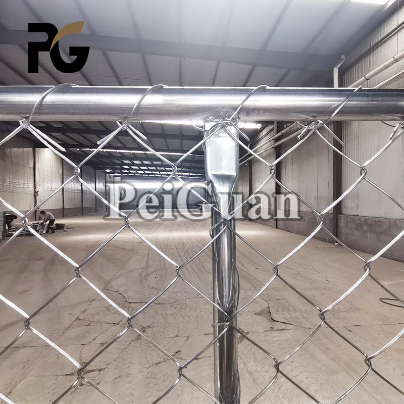 6x12 Fence Panels Factory Customization 6x12 Portable Galvanized Iron Chain Link Temporary Fence Panel