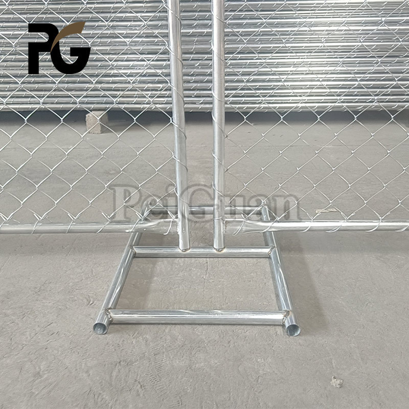 6x12 Fence Panels Factory Customization 6x12 Portable Galvanized Iron Chain Link Temporary Fence Panel