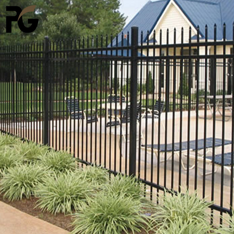 cheap modern design house and garden wrought iron panel fence hot sale fencing