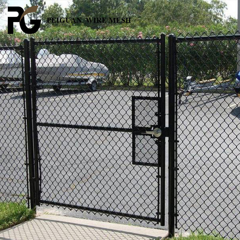 4 Ft Black Chain Link Fence 6 Feet Tall Diamond Mesh Fence,Chain Link Fence 50 Ft