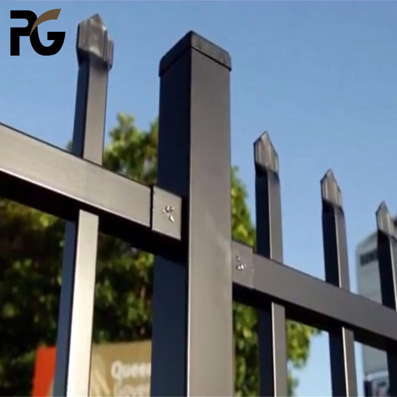 cheap modern design house and garden wrought iron panel fence hot sale fencing