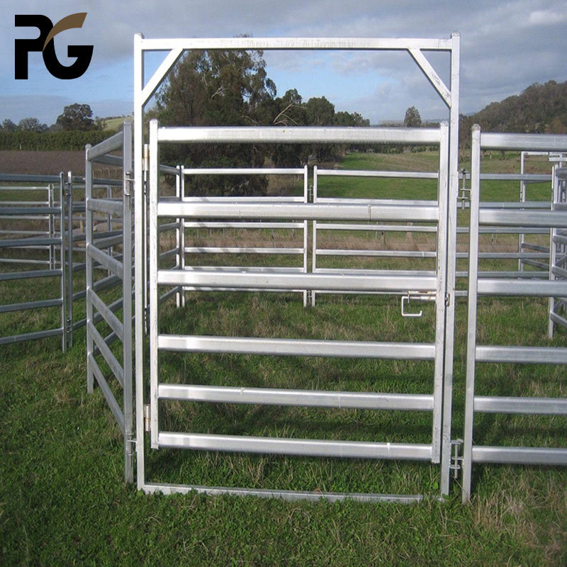 Heavy Duty Free Standing Galvanized Australian Oval 8ft Bull Pen Livestock Cattle Panel for Sale