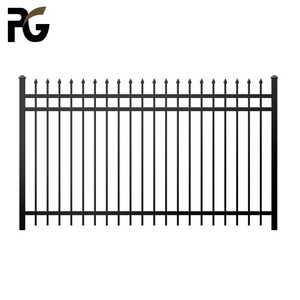 cheap modern design house and garden wrought iron panel fence hot sale fencing