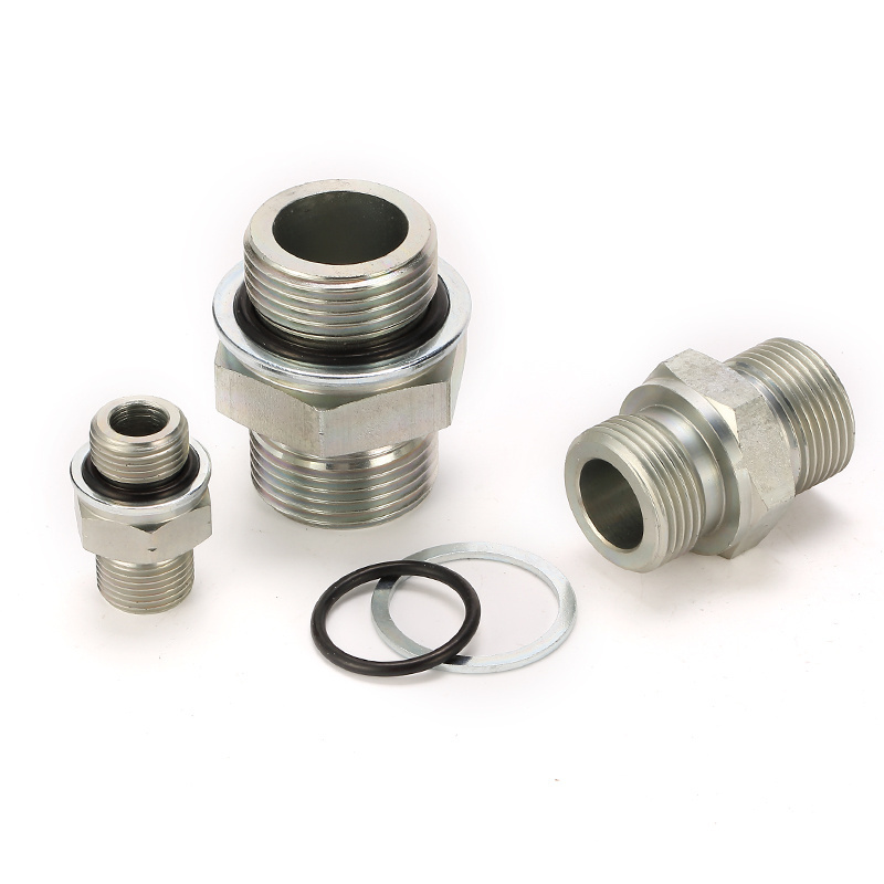 Hydraulic Parts BSP Male Double Use for 60 Degree Seat or Bonded Seal Hydraulic Tube Fitting Adapter