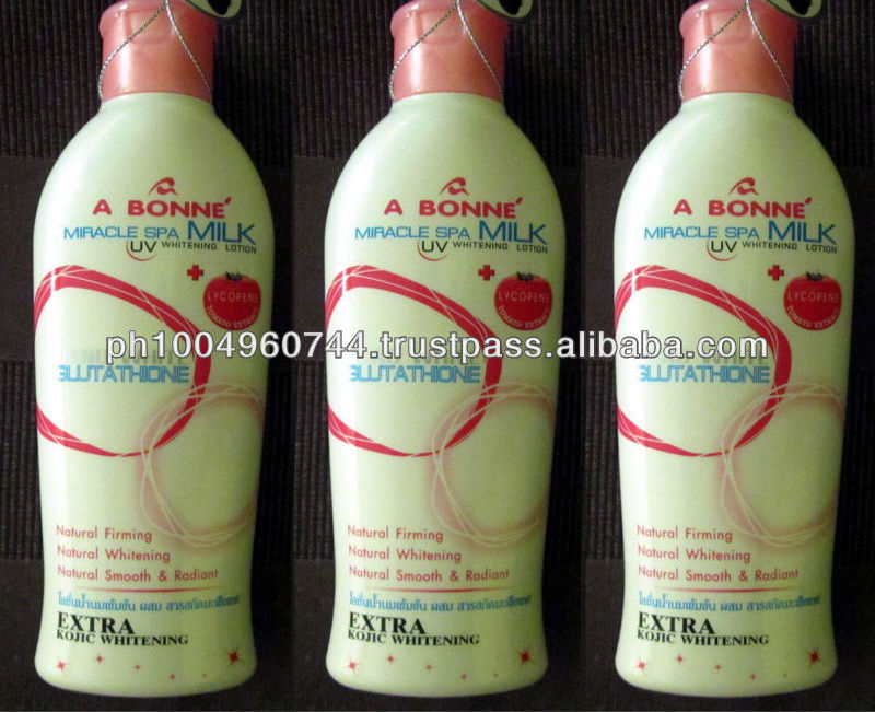 3 A Bonne' Miracle Spa Milk Glutathione Kojic Whitening Lotion