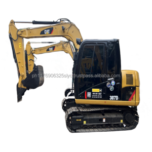 cheap price 7 ton used cat excavator excavadora de cat 307 307d 308 crawler digger with swing boom