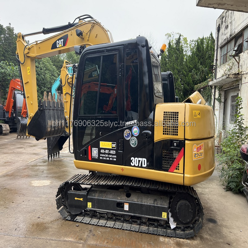 cheap price 7 ton used cat excavator excavadora de cat 307 307d 308 crawler digger with swing boom