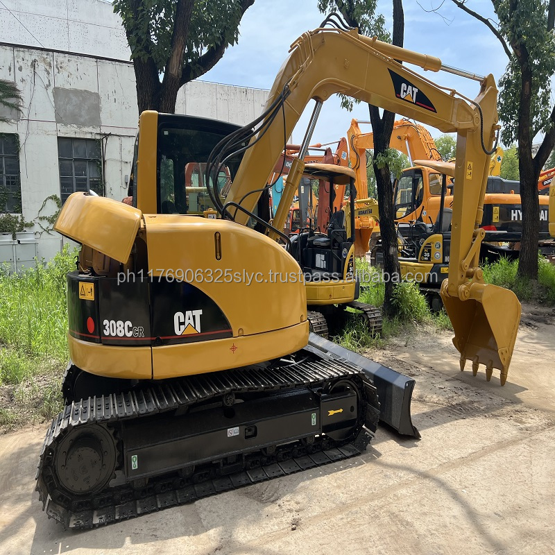 cheap price 7 ton used cat excavator excavadora de cat 307 307d 308 crawler digger with swing boom