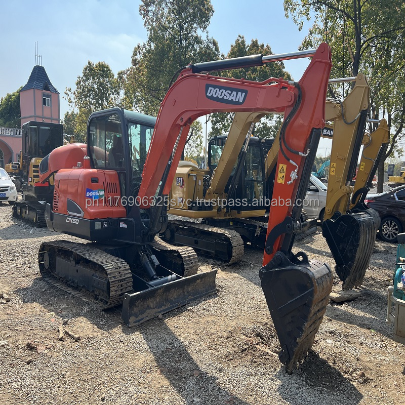 Used doosan dx60 dh60 mini excavator , original doosan dx60-9 dh60 dx55 dx60-7 dx80 dx75 , used Doosan 55 60 75 80 for sale