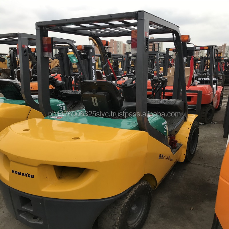 Used high quality Komatsu Forklift 3ton Diesel FD30 for sale in Shanghai