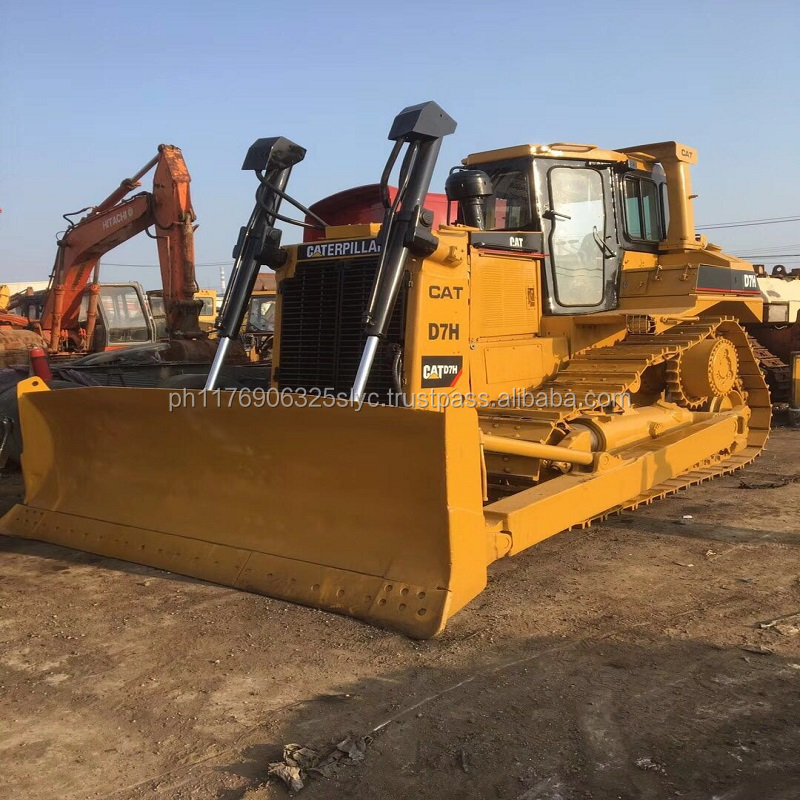 Cheap price cat diesel engine used caterpillar d7h crawler bulldozer with ripper or winch for sale