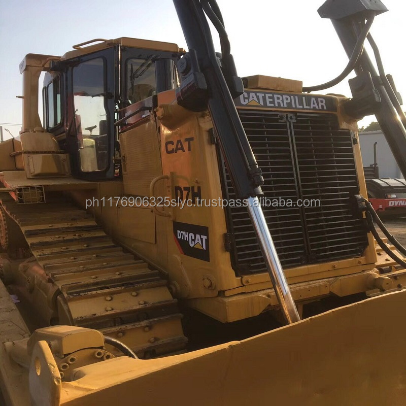 Cheap price cat diesel engine used caterpillar d7h crawler bulldozer with ripper or winch for sale