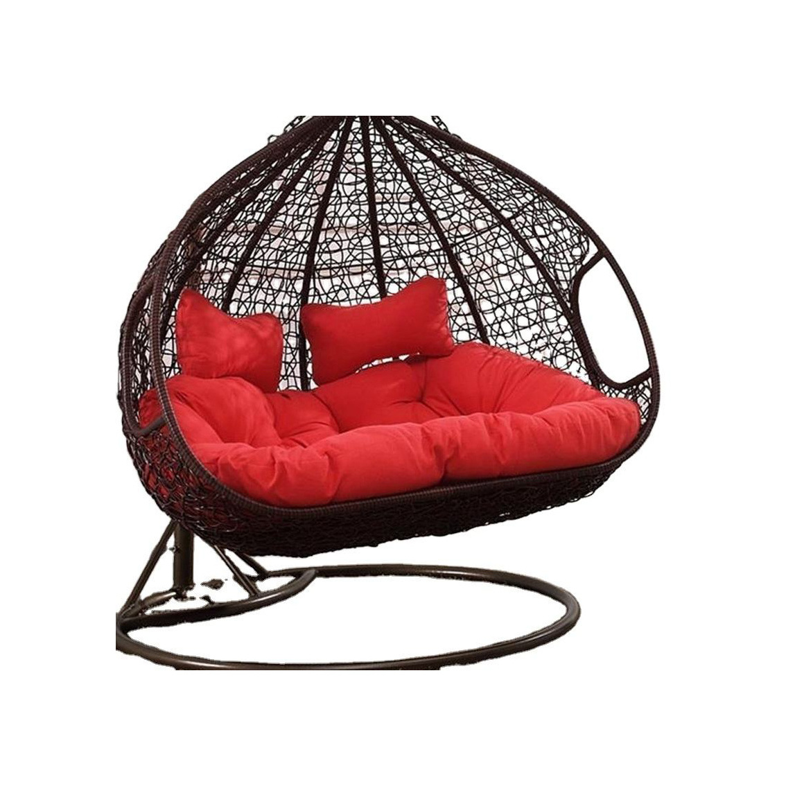 Wholesales indoor egg swing hanging chair hammock single wicker swing chair with stand for sell