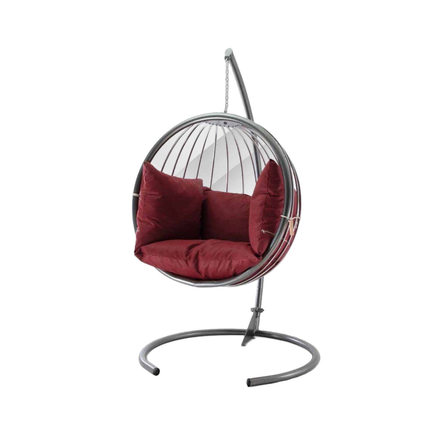 Wholesales indoor egg swing hanging chair hammock single wicker swing chair with stand for sell