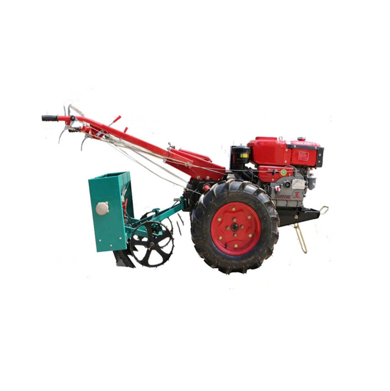 Walking tractor 12hp 15hp 18hp 20hp 2 wheel drive mini farm agriculture plough tractor agriculture diesel hand tractor