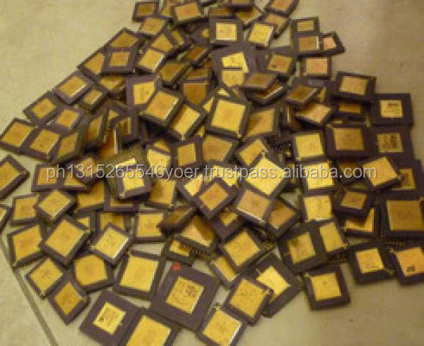 Gold quantity Pentium Pro Ceramic CPU Scrap