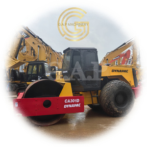 Used road roller dynapac ca301d tire rollers Single Drum good condition 100%ready in Shanghai