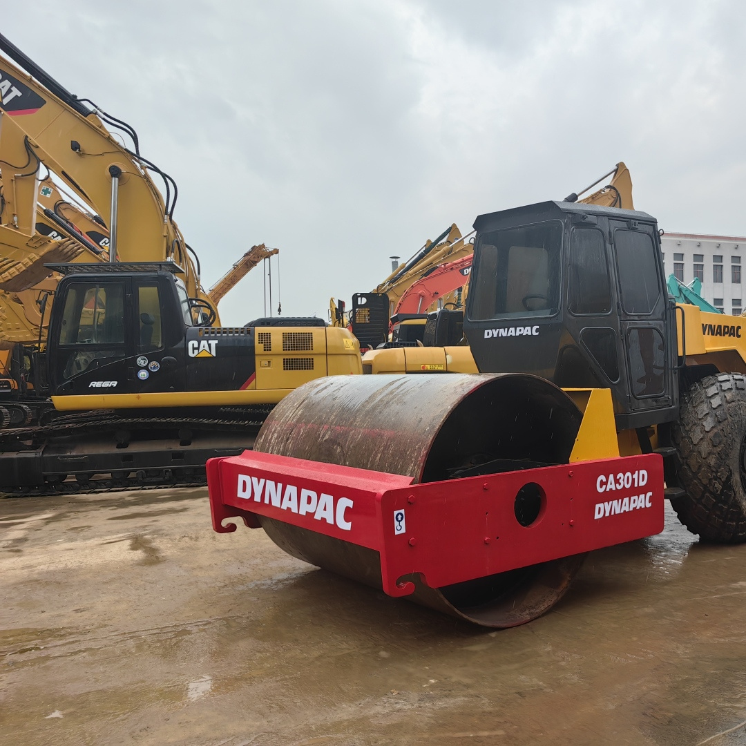 Used road roller dynapac ca301d tire rollers Single Drum good condition 100%ready in Shanghai