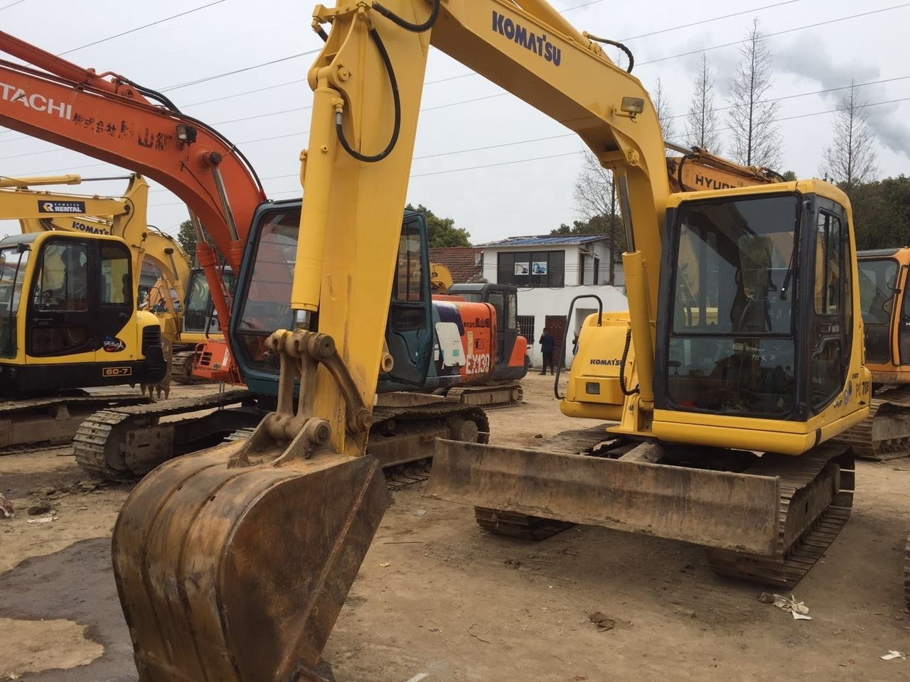 Second hand Komatsu PC70 Crawler Excavator, PC35MR/PC55MR/PC60 Excavator For Sale