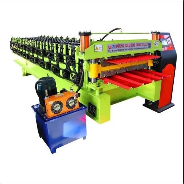 Double Layer Corrugated Roof Tile Metal Sheet Roll Forming Machine/ roof tile making roll forming machine