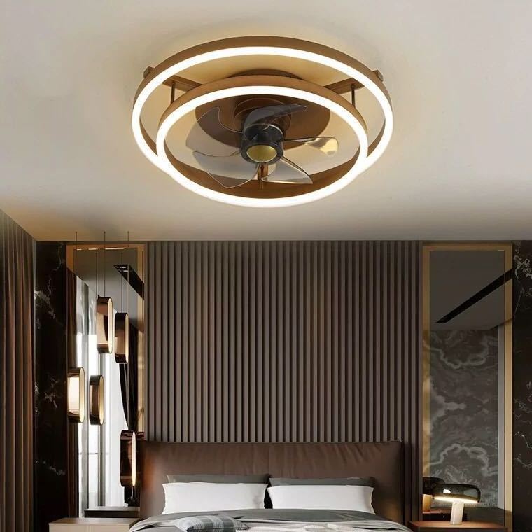 Europe bedroom led ceiling lights fan lamp simple modern dining room integrated fan lamp nordic ceiling fan with light