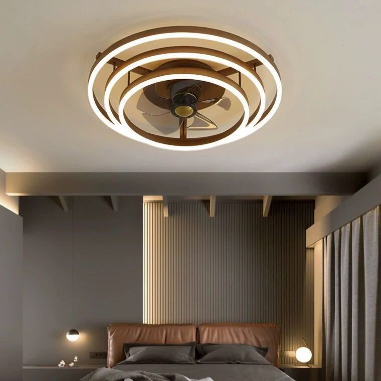 Europe bedroom led ceiling lights fan lamp simple modern dining room integrated fan lamp nordic ceiling fan with light