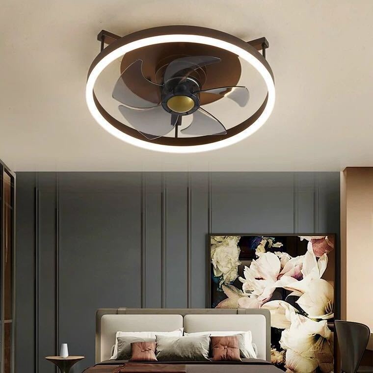 Europe bedroom led ceiling lights fan lamp simple modern dining room integrated fan lamp nordic ceiling fan with light