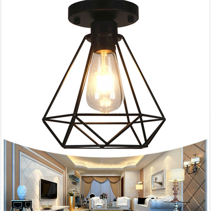 Industrial Vintage Wall Lamp Hanging Retro Set Black Led Pendant Light Fixtures For Home Kitchen Lighting Bar Metal Iron E27