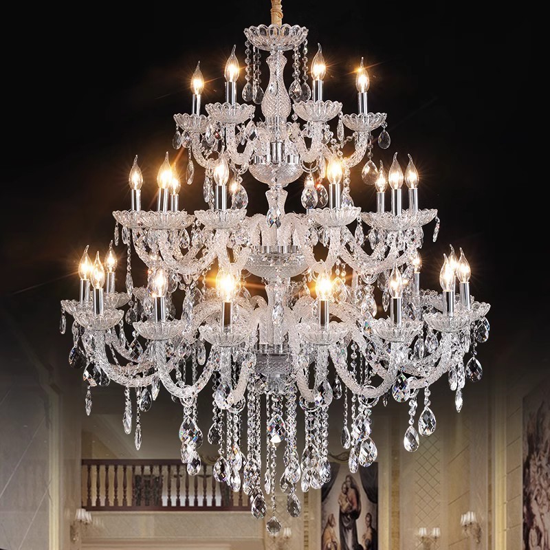 Crystal Chandelier Lights For Hotel Led Long Crystal Chandelier Modern Foyer Area Hanging Light Fixture Wedding Chandelier