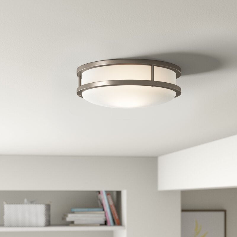 13 inch Flush Mount LED Ceiling Light Fixture Oil Rubbed Bronze Saturn Dimmable Lighting for Hallway Bathroom Kitchen