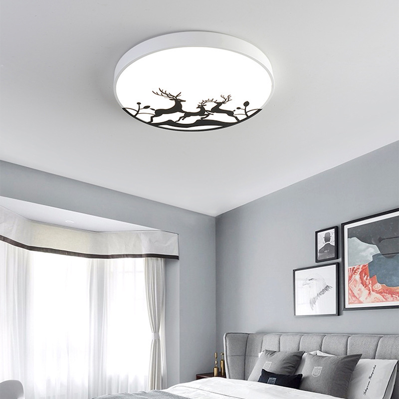 Led Ceiling Light Ultra-thin Simple Creative Nordic Round Macaron Kids Lighting Ceiling For Living Room Bedroom Children's Room