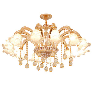 modern lobby large cheap incandescent luminaire hanging ceiling crystal chandeliers lamp shades chandeliers