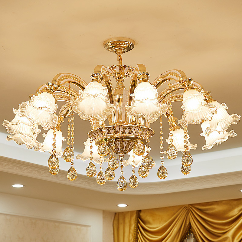 modern lobby large cheap incandescent luminaire hanging ceiling crystal chandeliers lamp shades chandeliers