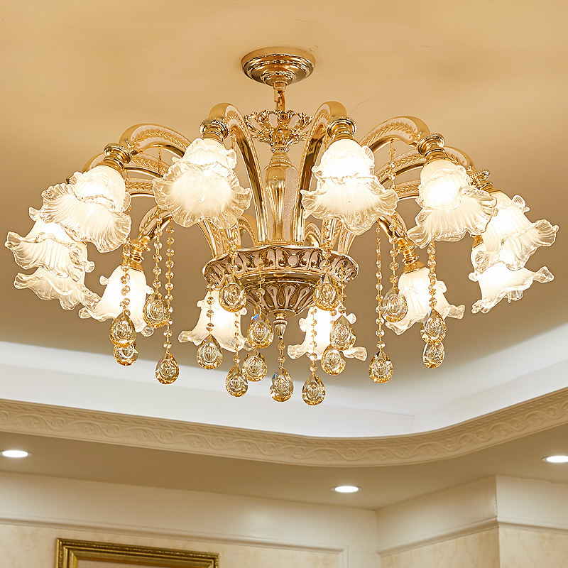 modern lobby large cheap incandescent luminaire hanging ceiling crystal chandeliers lamp shades chandeliers