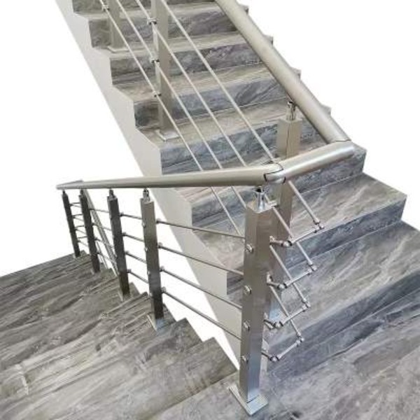 Factory Custom Stainless Steel Stair Railing Modern stainless steel glass railing for stairs