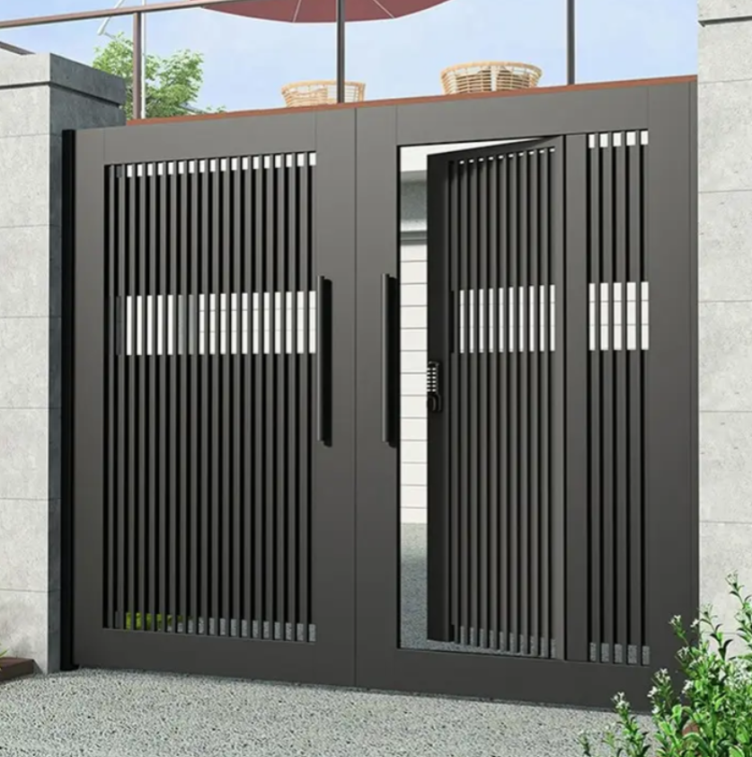 Competitive price electric automatic swing aluminium front gate