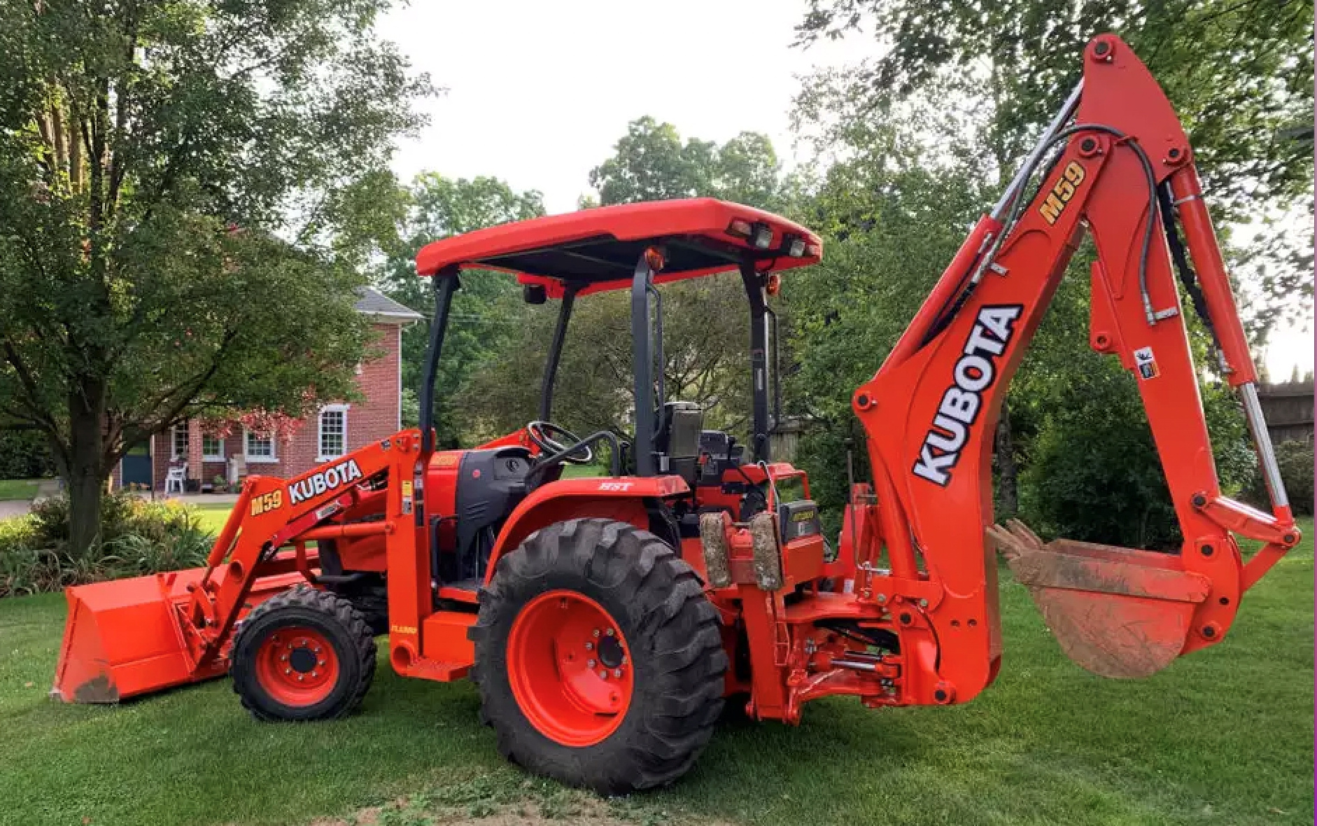 Powerful Engine 2016 KUBOTA M59 Lower Working Hours Used Original Kubota M59 Backhoe Loader For Sale Trend Original Japan Made