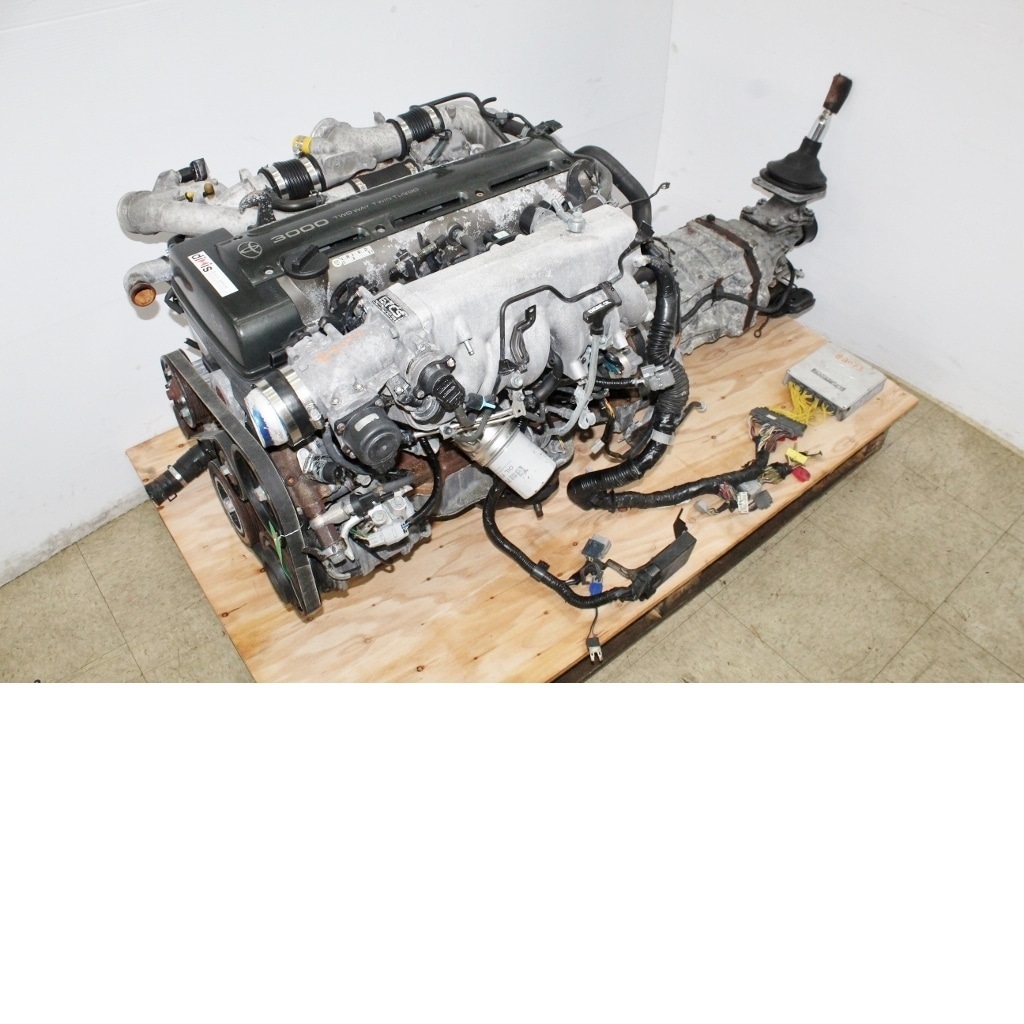 USED ENGINE FOR 2JZ 2JZ-GTE VVTI 2JZGTE Non-VVTi Twin Turbo Rear Sump 3.0L Engine with V160 Getrag 6 Speed Manual Transmission