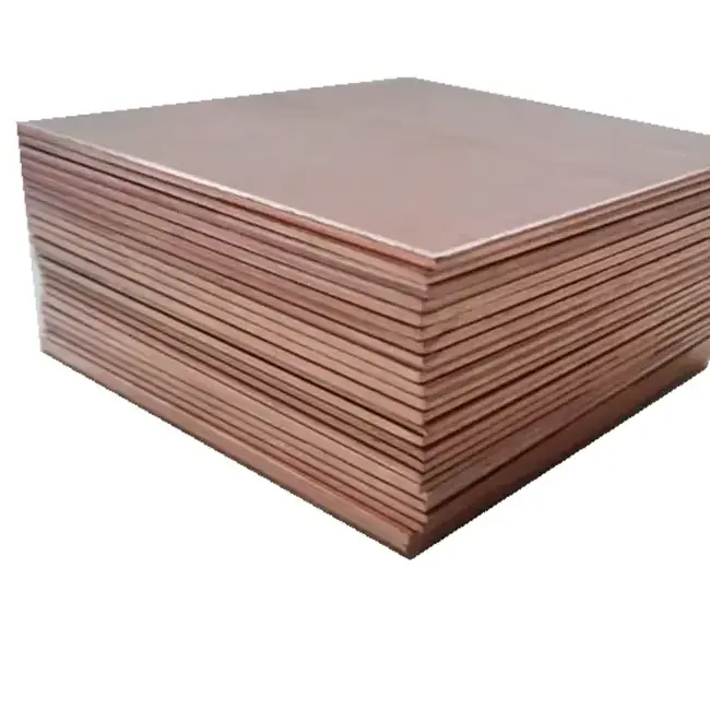 Factory Direct Sale 99.99% Pure Electrolytic Copper Cathode Pure Copper C12000 C11000 C12200 Red Copper Plate Sheet