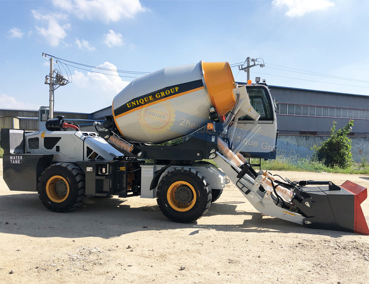 Small self loading concrete mixer truck cement concrete mixer mobile concrete mixer with self loading from china