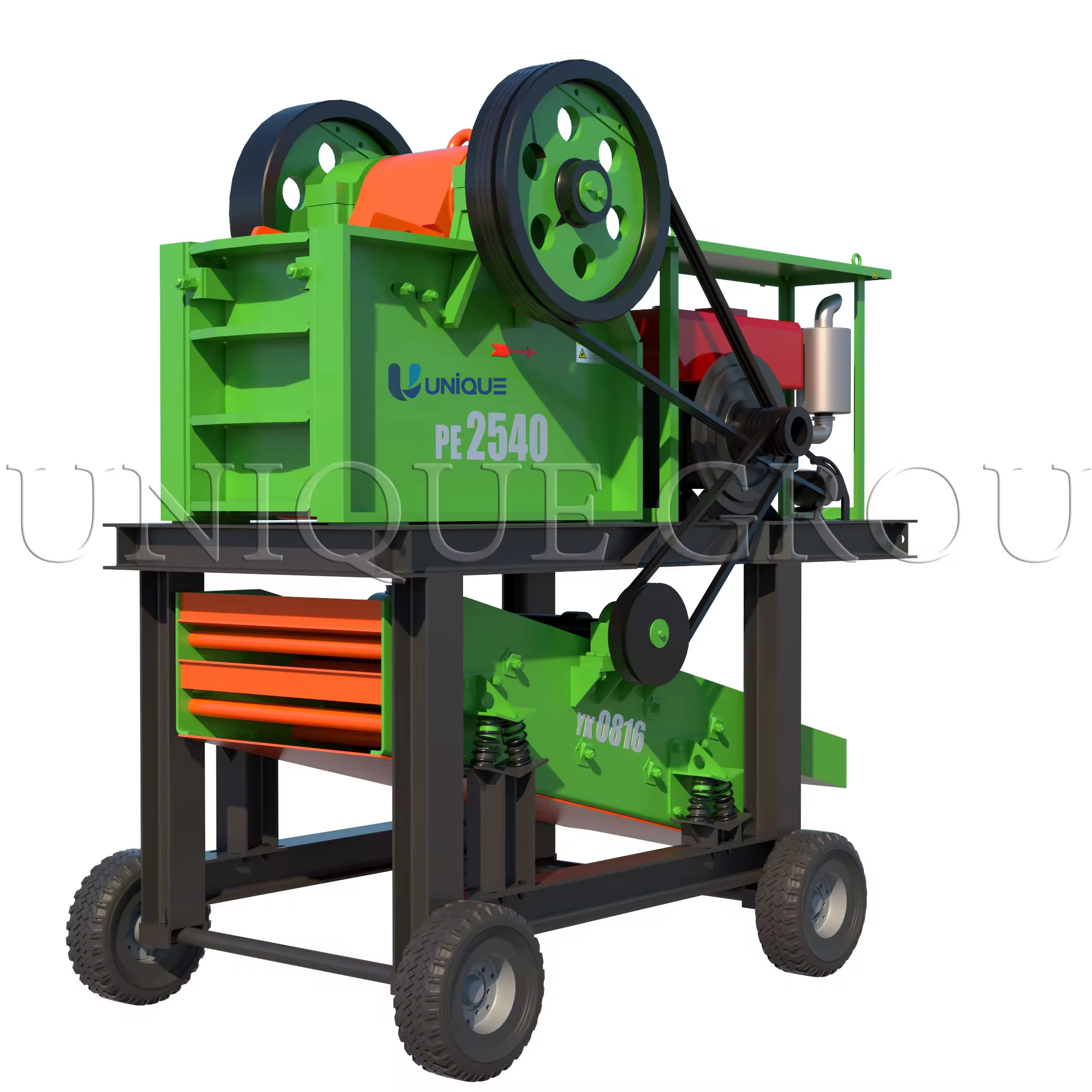 NEW diesel jaw crusher, Rock Stone Breaking Machine, Lime Stone jaw Crusher for gold mining