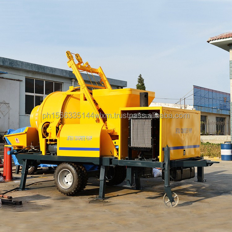 Concrete Mixer With Pump Machine 30 m3 Diesel Engine Truck Mounted Concrete Mixer Pump Electric 40 m3/h Capacity For Sale