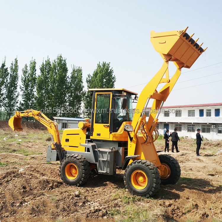 New Design Earth-Moving Machinery Cheap New Used Small Mini Towable Backhoe Loader Excavator