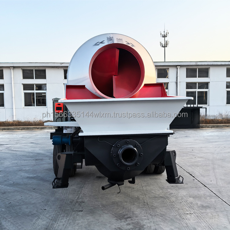 Hot Sale Diesel Trailer Concrete Mixer And Pump 40m3 Diesel Motor Concrete Mixer Pump