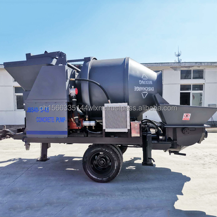 Concrete Mixer With Pump Machine 30 m3 Diesel Engine Truck Mounted Concrete Mixer Pump Electric 40 m3/h Capacity For Sale